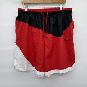 Nike‎ DNA Woven Shorts Basketball Red DH7559-010 Men’s XL Colorblock Mesh Lined